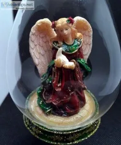 Angel Figurine in Glass Globe
