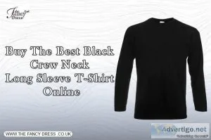 Buy the best black crew neck long sleeve t-shirt