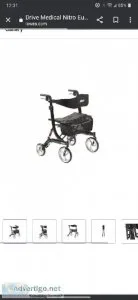 DRIVE  Rollator Rolling Walker Heavy Duty Black. BRAND NEWNEW