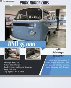 88 VW MINIBUS