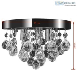 Pendant Ceiling Lamp Crystal Design Chandelier Chrome