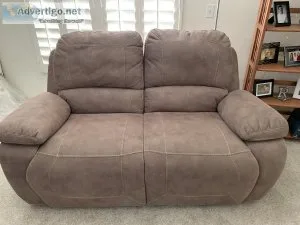 Loveseat with dual manual reclining seats andor matching power r