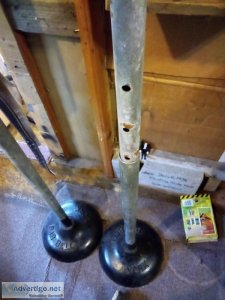 Old barbell rack