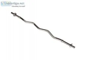 CURL BAR WITH SPINLOCK COLLARS