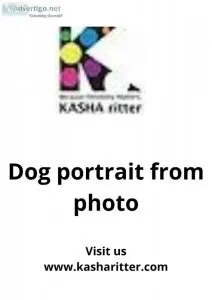 Dog portrait from photo