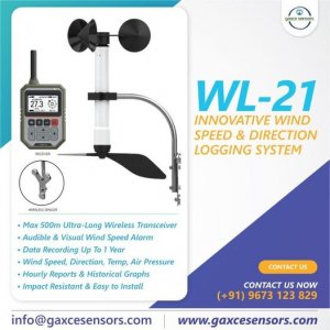 Scarlet wl-21 anemometer wind speed and data logger