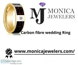 Carbon fibre wedding Ring