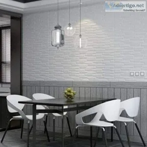 10PCS 3D Foam White Slope Self Adhesive Home Wallpaper Panels 70
