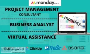 Business analyst setup project management with monday trello cli