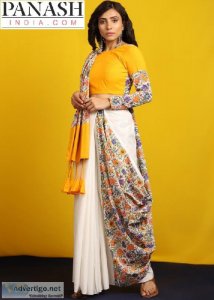 Buy Cotton Saree Online in India at Best Prices - Panash India