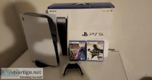 Sony Playstation PS5 Disc Edition Console - White In hand Ship N