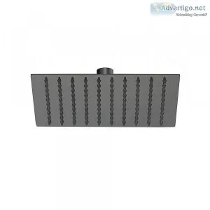 200mm Shower Head Square 304SS Electroplated Matte Black Finish