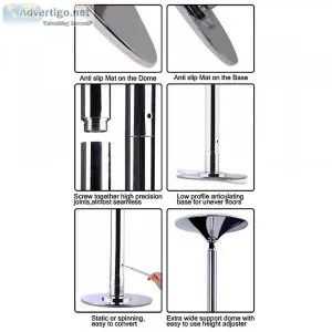 Portable Dance Pole Dancing Spinning Home Gym Fitness