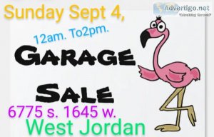 Garage Sale 6775 s. 1645 w. West Jordan