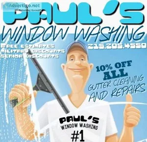 Window washingGutter cleaning and repairs