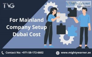 For mainland company setup dubai cost
