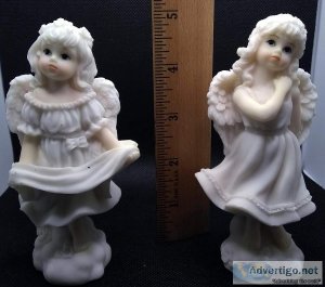 Two &quotFinish It" &quotHeavenly Angel" Figurines