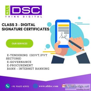 Digital signature certificates service provider in kolkata - all