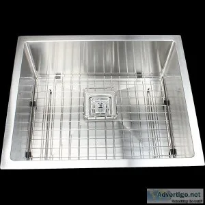 550x455mm Handmade 1.5mm Stainless Steel Undermount  Topmount Ki