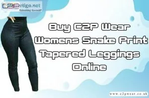 Buy C2P Wear Womens Snake Print Tapered Leggings Online