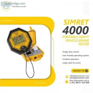 Simret 4000 brake tester turnkey instruments ltd gaxce sensors