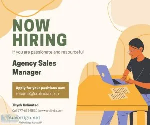 Opening Now Agency Sales Manager