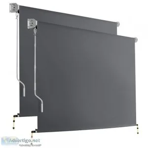 Set of 2 Instahut Outdoor Blinds Roll Down Awning Straight Drop 
