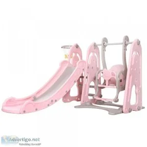 Keezi Kids Wooden Kitchen Play Set &ndash White and Pink