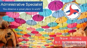 Administrative Specialist - NEW HIGHER PAY