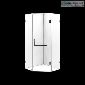 900 X 900mm Frameless 10mm Glass Shower Screen By Della Francesc