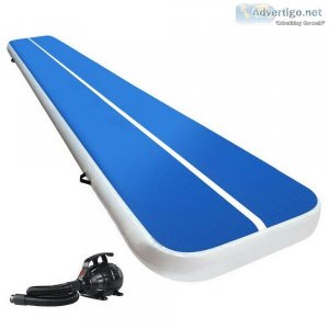 EVERFIT 5X1M INFLATABLE AIR TRACK MAT 20CM THICK WITH PUMP TUMBL