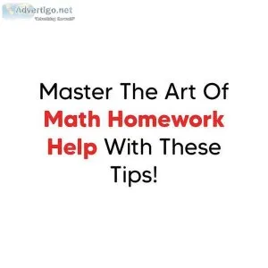 Master The Art Of Math Homework Help With These Tips