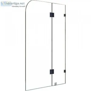 900 X 1450mm Frameless Bath Panel 10mm Glass Shower Screen By De