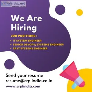 CRPL Recruitment- 2022 02 Sr IT Systems Engineering Post