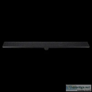 900mm Bathroom Shower Black Grate Drain WCentre Outlet Floor Was