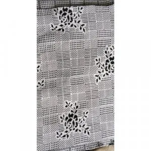 Printed polyester jacquard fabric