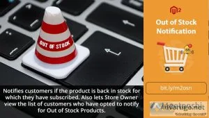 Magento 2 out of stock notification