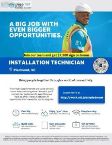 Installation Technician - Piedmont SC