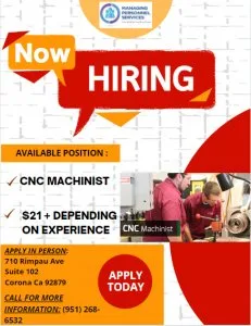 CNC JOB POSITION