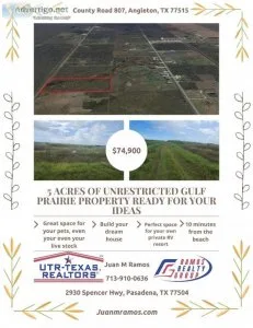 5 Acres for SALE in Angleton TX