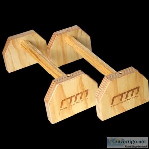 WOODEN PARALLETTE BARS UP and DIP WORKOUTS