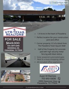 1.4 Acres and Office For SALE