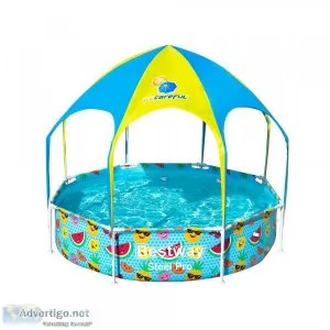 Bestway Above Ground Swimming Pool With Mist Shade