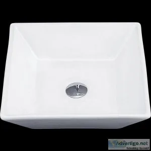 Bathroom Ceramic Rectangular Above Countertop Basin For Vanity