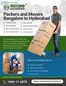Packers and movers bangalore to hyderabad for house shifting