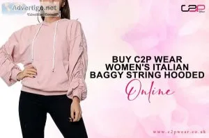 Buy C2P Wear Women s Italian Baggy String Hooded Online