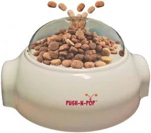 What is Push N Pop TreatFood Dispenser