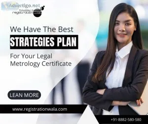 Legal metrology certificate