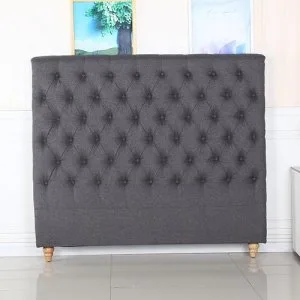 Bed Head Queen Size French Provincial Headboard Upholsterd Fabri