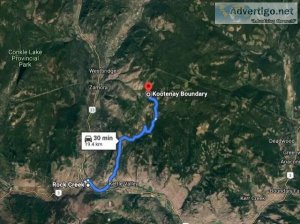 PRIVATE LAKEFRONT Land in Rock creek